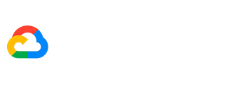 Logo bianco Google cloud