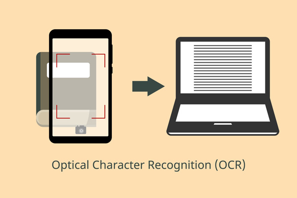 Grafica che rappresenta un app OCR